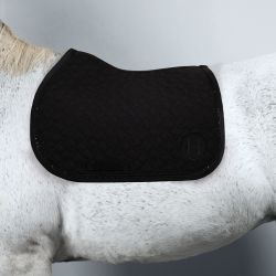Tapis de selle cheval Saphir Harcour noir CSO