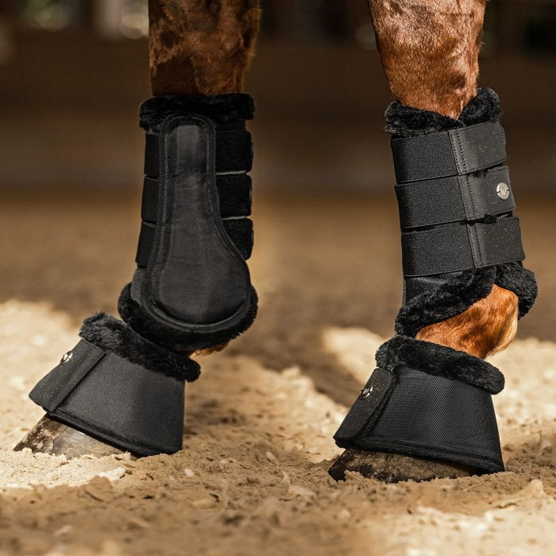 Protection De Sabot Waldhausen Pour Cheval - Noir - Taille WB Et PON - Facile à Fermer Velcro