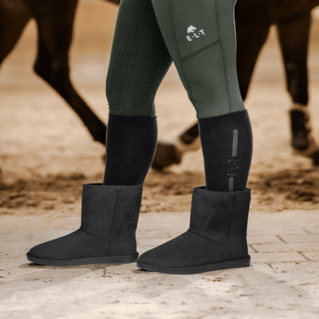 Boots écurie chaudes en velours Rainless ELT noir - Le Paturon