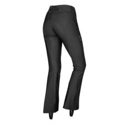 Legging équitation femme déperlant Performance Jodhpur Olivia fond silicone ELT noir - Le Paturon