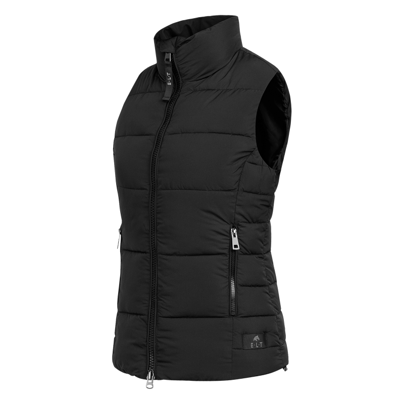 Gilet équitation femme Oxford sans manches ELT noir - Le Paturon