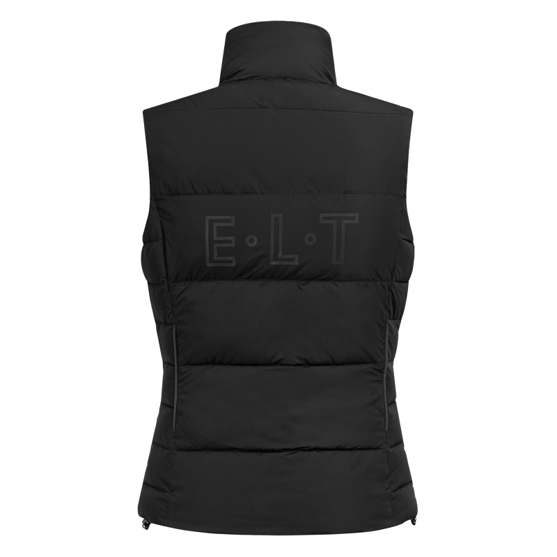 Gilet équitation femme Oxford sans manches ELT noir - Le Paturon