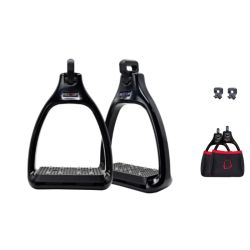 Etriers équitation Plus² Classique Rid'Up noir - Le Paturon