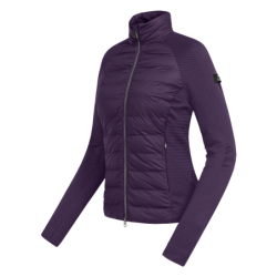 Veste équitation femme matelassée hybride Oregon ELT violet - Le Paturon