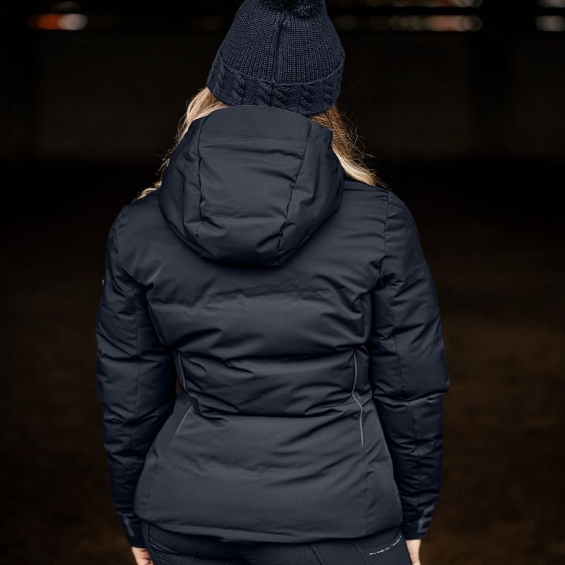 Veste équitation femme hiver Performance Ohio ELT bleu profond - Le Paturon