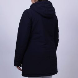 Parka longue équitation femme Robertah Harcour marine - Le Paturon