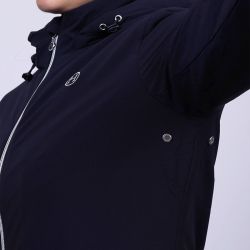 Parka longue équitation femme Robertah Harcour marine - Le Paturon