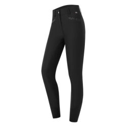 Pantalon équitation femme taille haute Oktavia Curved ELT noir - Le Paturon
