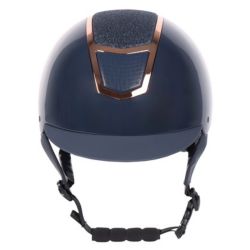 Casque équitation Matterhorn Sparkle Harry's Horse marine rose gold - Le Paturon
