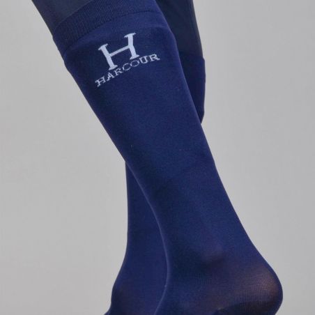 Chaussettes équitation Badminton Harcour lot de 2 marine