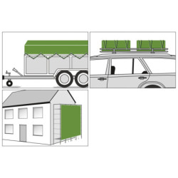 Bâche plastique extérieure 8x6m Polyguard Stable Pro - Le Paturon