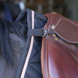 Bande de respect protection ventre cheval éperons noir - Le Paturon