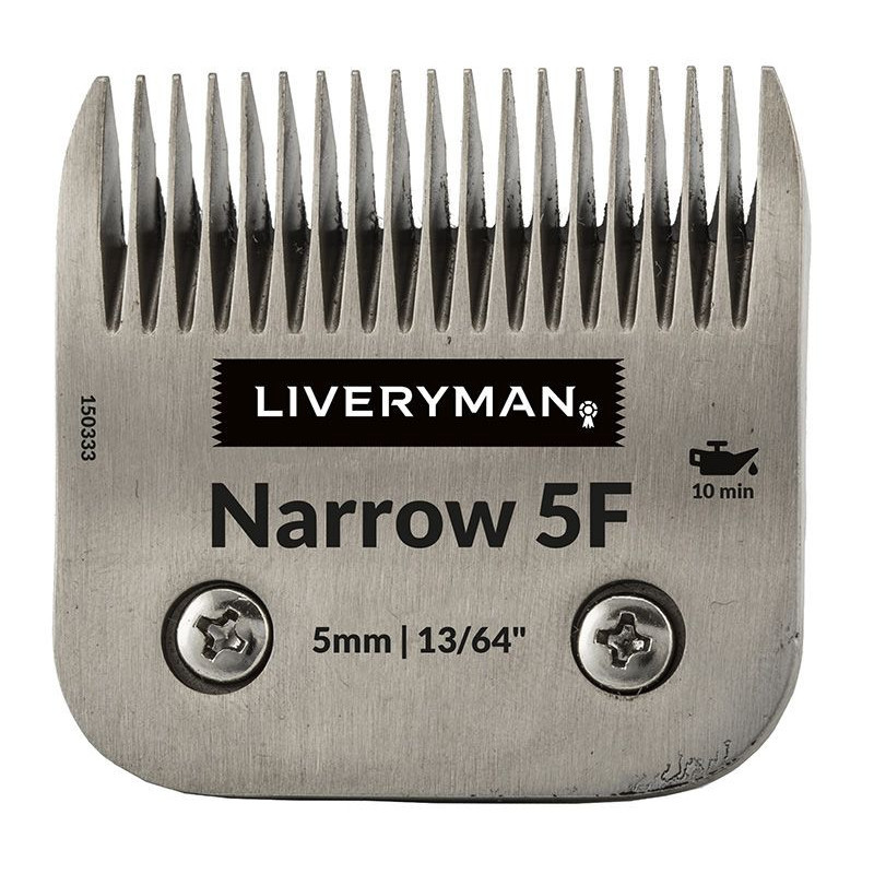 Tête de coupe de finition Liveryman Narrow 46mm poil long 6,4mm peigne tondeuse cheval large