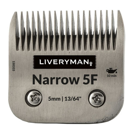 Tête de coupe de finition Liveryman Narrow 46mm poil long 6,4mm peigne tondeuse cheval large