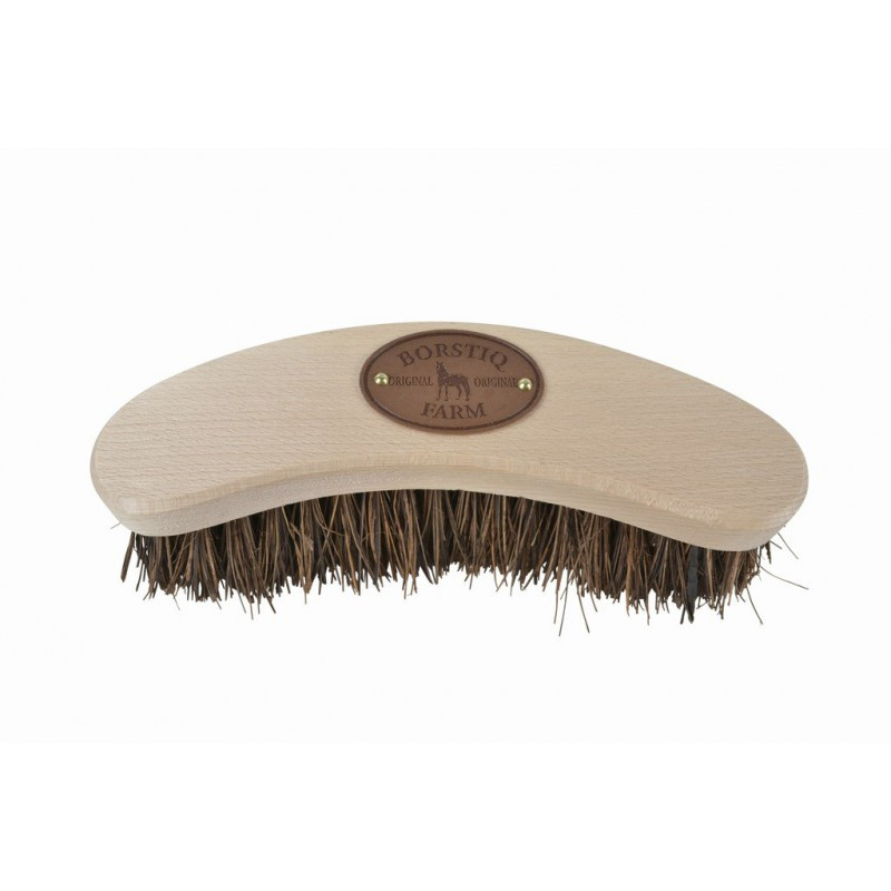 Brosse cheval banane bois de hêtre petit modèle Borstiq - Le Paturon