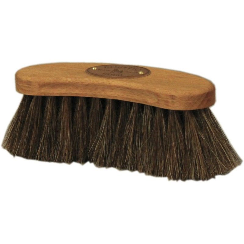Brosse douce cheval banane grand modèle Horsehair Borstiq - Le Paturon