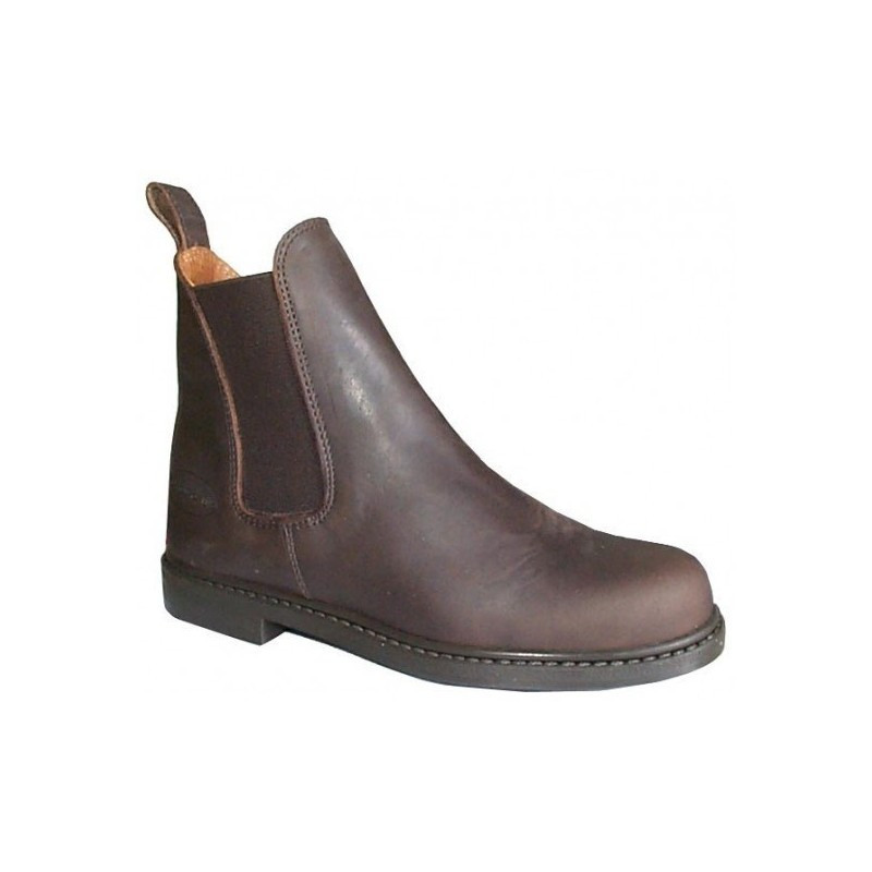 Boots équitation cuir graissé Blagnac Cavalhorse marron - Le Paturon