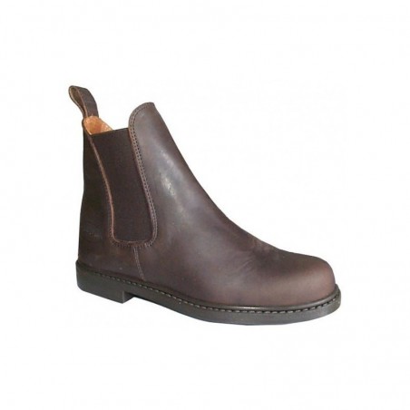 Boots équitation cuir graissé Blagnac Cavalhorse marron - Le Paturon