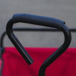 Chariot 4 roues concours équitation Stable Pro rouge - Le Paturon