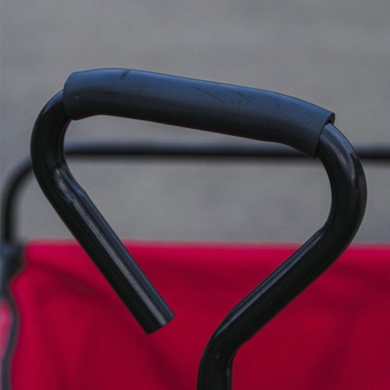 Chariot 4 roues concours équitation Stable Pro rouge - Le Paturon