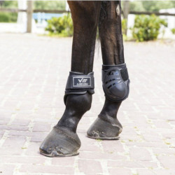 Protège-boulets cheval V22 Velcro Lami-Cell noir - Le Paturon