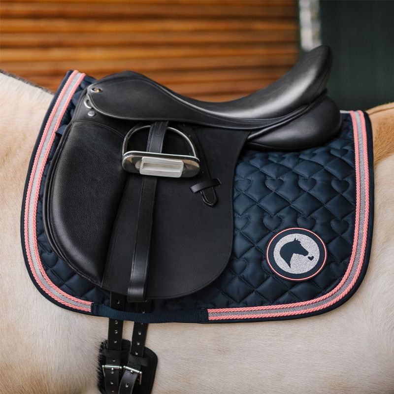 Tapis cheval Lucky Waldhausen bleu nuit - Le Paturon