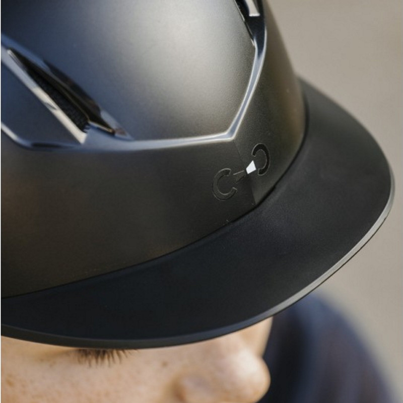 Casque équitation Topy Riding World Spark noir mat - Le Paturon