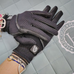 Gants équitation Summer Slim Glovers noir - Le Paturon