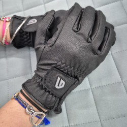 Gants équitation Winter Classic Riding Glovers noir - Le Paturon