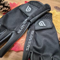 Gants équitation Winter Wind Proof Glovers noir - Le Paturon