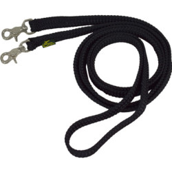 Rênes cheval fermées Polytresse plate Ronzon Legend noir - Le Paturon