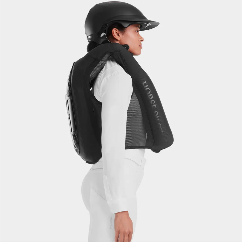 Gilet airbag équitation E-Twist Air Vest Horse Pilot sans cordon noir - Le Paturon