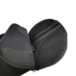 Selle cheval synthétique sans arçon noire - Le Paturon