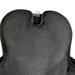 Selle cheval synthétique sans arçon noire - Le Paturon