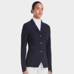 Veste de concours équitation femme Aeromade Horse Pilot Bleu nuit - Le Paturon