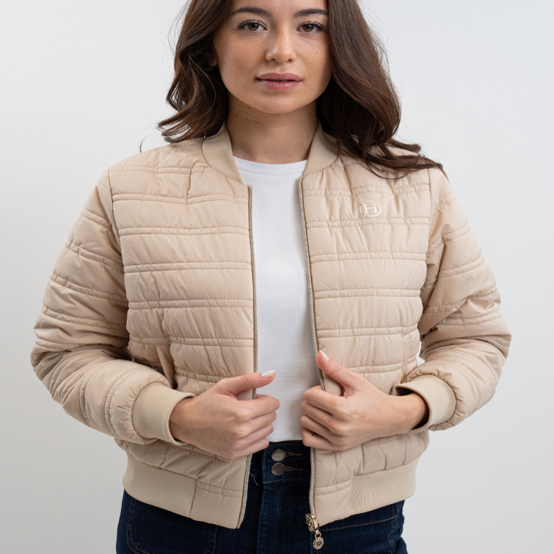 Veste équitation femme Bombers réversible Boecia Harcour lin - Le Paturon