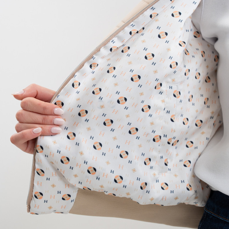 Veste équitation femme Bombers réversible Boecia Harcour lin - Le Paturon