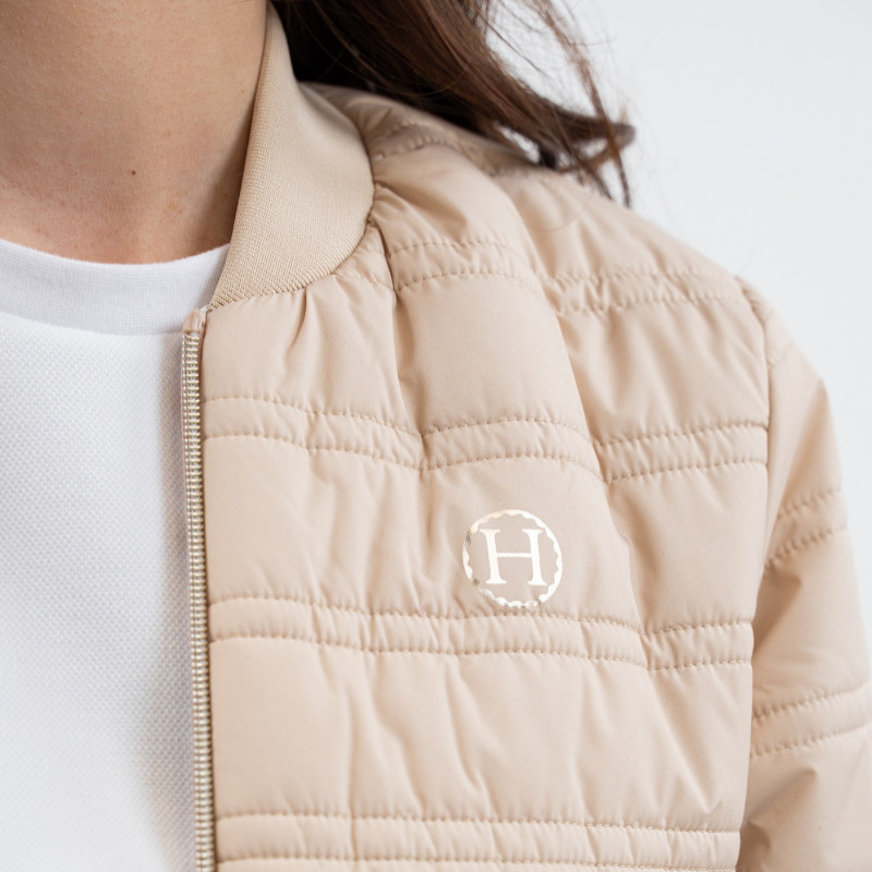 Veste équitation femme Bombers réversible Boecia Harcour lin - Le Paturon