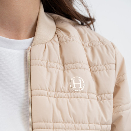 Veste équitation femme Bombers réversible Boecia Harcour lin - Le Paturon