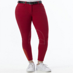 Pantalon D'Équitation D'Hiver Femme Polartec Polaire - Bordeaux Taille M - Occasion