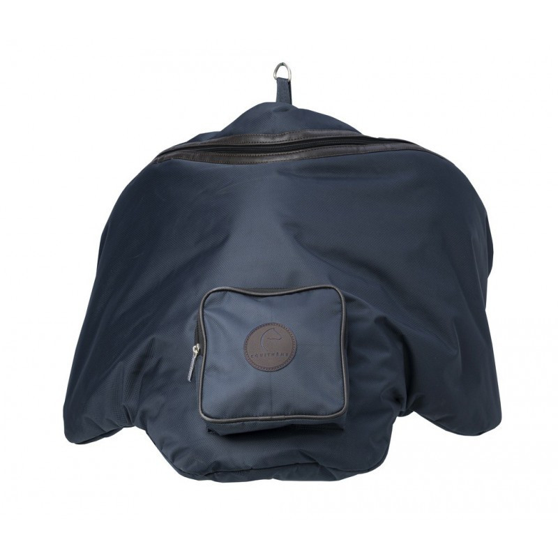 Housse de selle imperméable sac à dos Premium Cavallo marine - Le Paturon