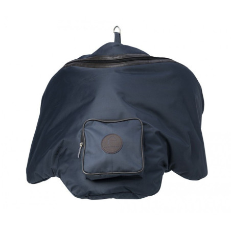 Housse de selle imperméable sac à dos Premium Cavallo marine - Le Paturon