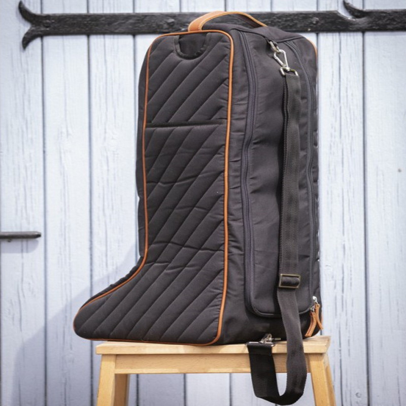 Sac à bottes équitation Diagonal Paddock Sport Noir - Le Paturon
