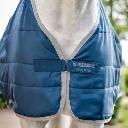 Sous-couverture cheval Liner thérapeutique Rambo Ionic 50g Horseware bleu argent - Le Paturon