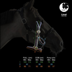 Licol cheval cuir Elegance Disco IHWT - Le Paturon