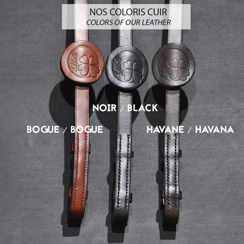 Licol cheval cuir Elegance Disco IHWT - Le Paturon