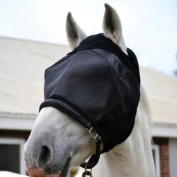 Masque anti-mouche anti-uv cheval sans oreilles Ultra Shield Absorbine Noir - Le Paturon
