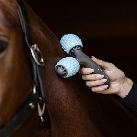 Rouleau massage cheval Health + Care Comfort Creator Waldhausen gris bleu clair - Le Paturon