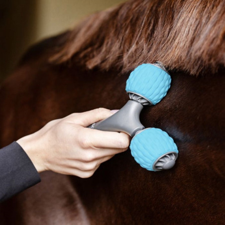 Rouleau massage cheval Health + Care Comfort Creator Waldhausen gris bleu clair - Le Paturon
