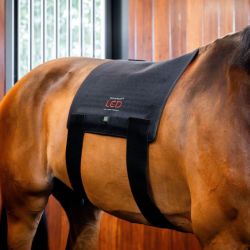 Tapis cheval thérapeutique luminothérapie LED Lumière Rouge Horseware noir - Le Paturon